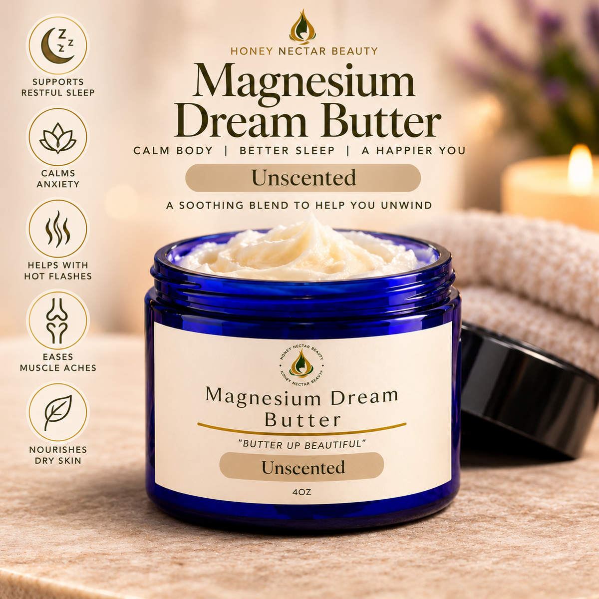 MAGNESIUM DREAM BUTTER- MAXIMUM RELIEF FORMULA